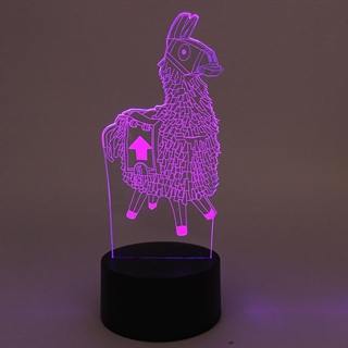 Fortnite 3D lampe-Lama- sort lampefod